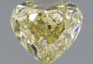 1.33ct HEART Fancy Intense Yellow VS1 Coloured Lab diamond