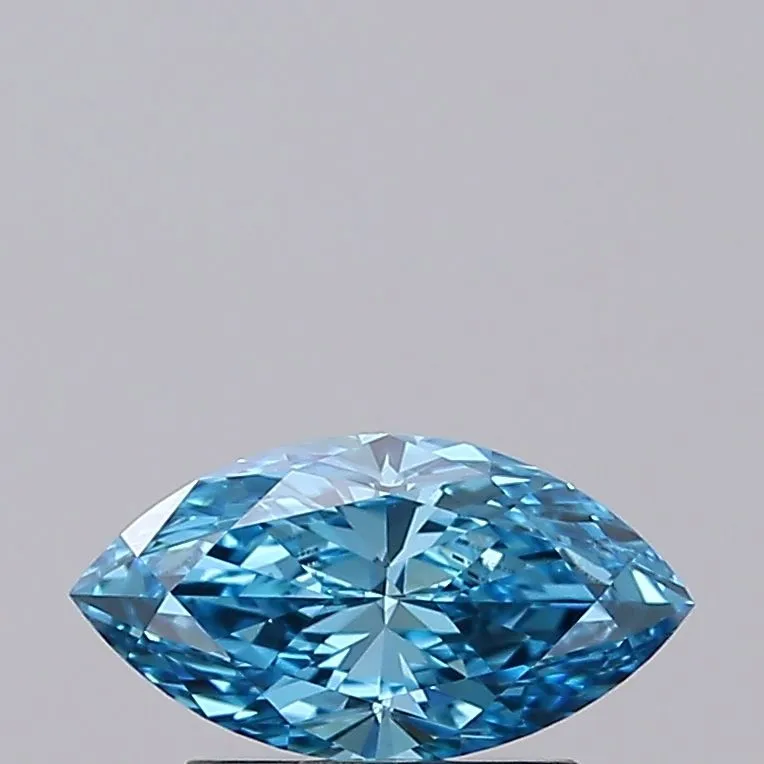 1.04ct MARQUISE Fancy Vivid Blue VVS2 Coloured Lab diamond