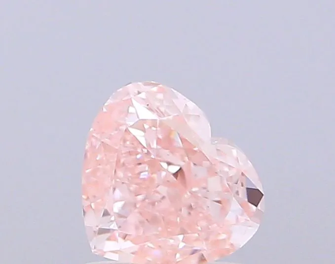 1.00ct HEART Fancy Intense Pink VS1 Coloured Lab diamond