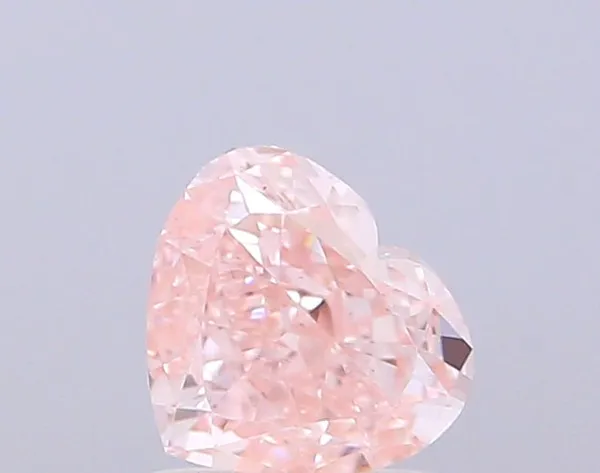 1ct HEART Fancy Intense Pink VS1 Coloured Lab diamond
