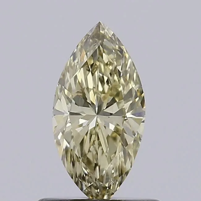0.55ct MARQUISE Fancy Light Yellow VVS2 Coloured Lab diamond