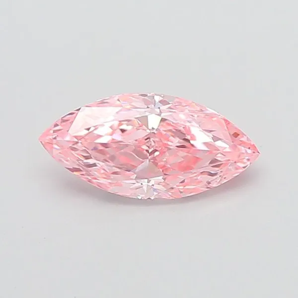 1.16ct MARQUISE Fancy Vivid Pink VVS2 Coloured Lab diamond