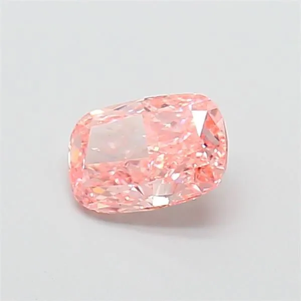 1.03ct CUSHION Fancy Vivid Pink VS1 Coloured Lab diamond