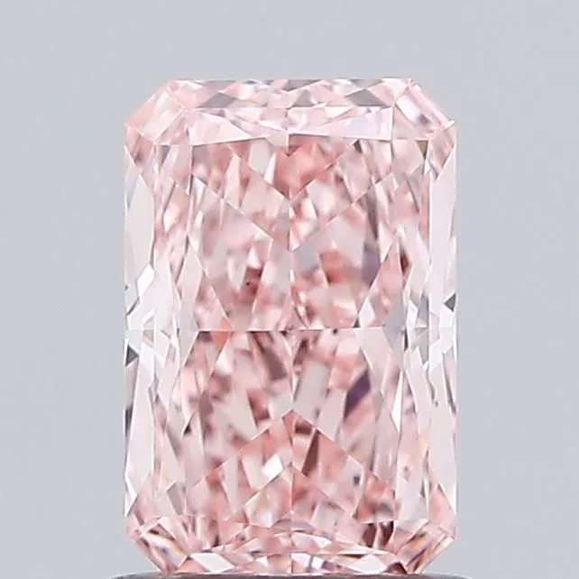 1.12ct RADIANT Fancy Vivid Pink VS1 Coloured Lab diamond