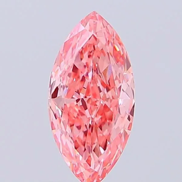 1.05ct MARQUISE Fancy Vivid Pink VVS1 Coloured Lab diamond