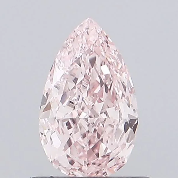 0.64ct PEAR Fancy Vivid Pink VS1 Coloured Lab diamond