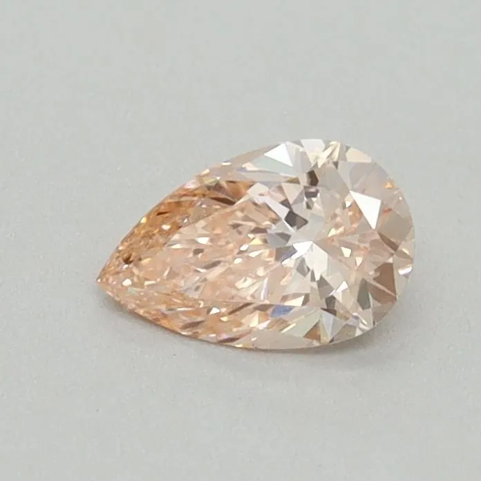 0.39ct PEAR Fancy Intense Pink VVS2 Coloured Lab diamond