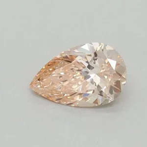 0.39ct PEAR Fancy Intense Pink VVS2 Coloured Lab diamond