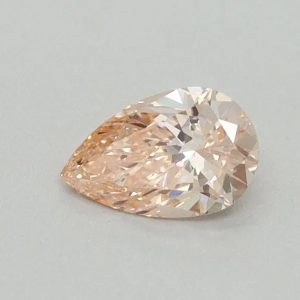 0.39ct PEAR Fancy Intense Pink VVS2 Coloured Lab diamond