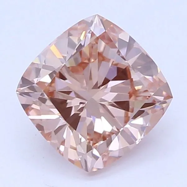 0.50ct CUSHION Fancy Intense Brownish Pink VS1 Coloured Lab diamond