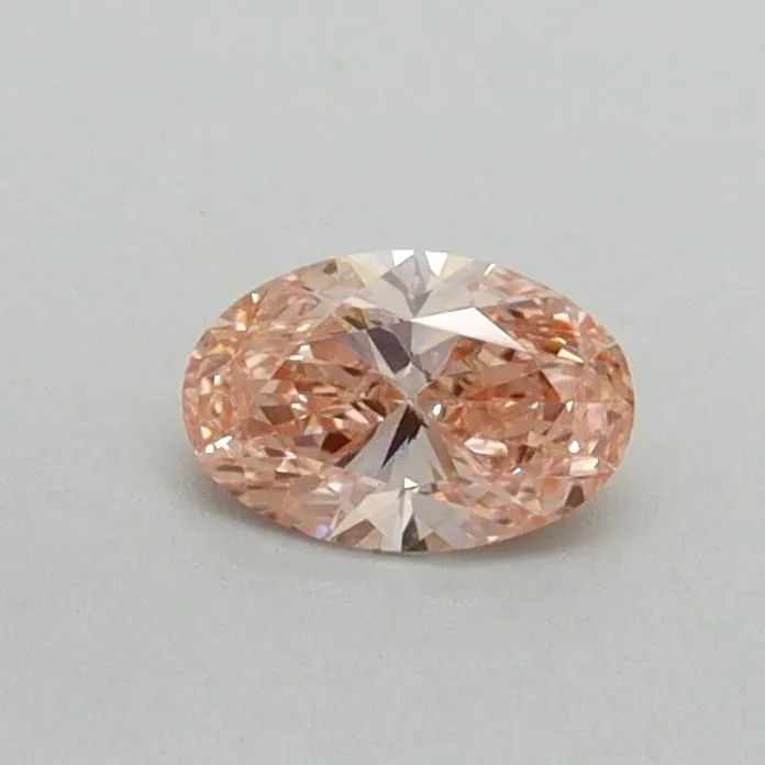 0.30ct OVAL Fancy Vivid Pink VS1 Coloured Lab diamond