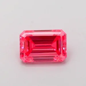 1.11ct EMERALD Fancy Vivid Pink VVS2 Coloured Lab diamond