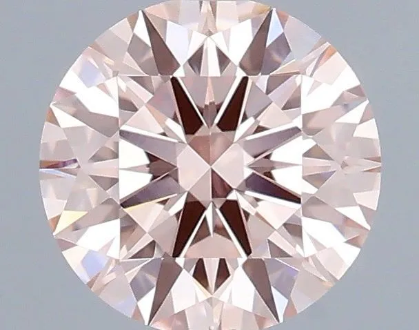 0.61ct ROUND Fancy Intense Pink VVS2 Coloured Lab diamond