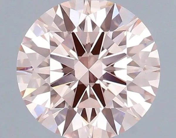 0.61ct ROUND Fancy Intense Pink VVS2 Coloured Lab diamond