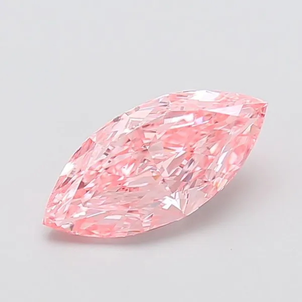2ct MARQUISE Fancy Vivid Pink VS1 Coloured Lab diamond