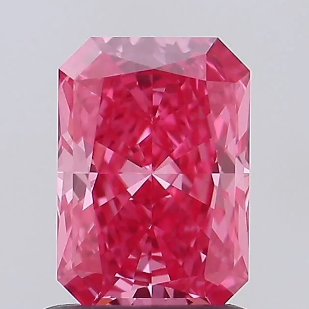 1.01ct RADIANT Fancy Vivid Pink VS1 Coloured Lab diamond