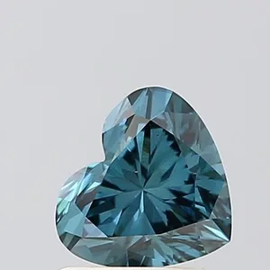 1.05ct HEART Fancy Deep Blue VS1 Coloured Lab diamond