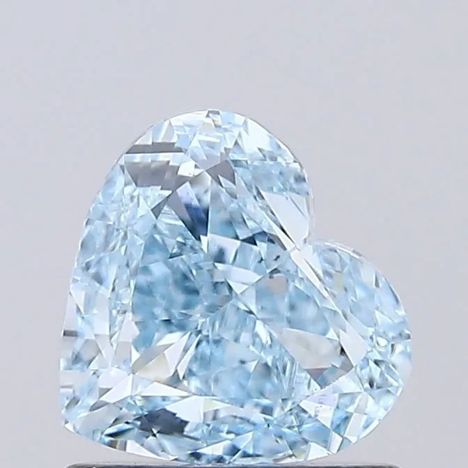 1.07ct HEART Fancy Vivid Blue VS1 Coloured Lab diamond