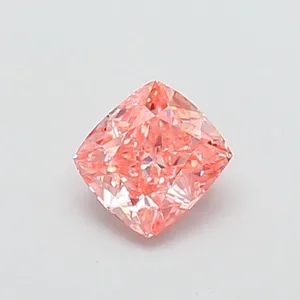 0.86ct CUSHION Fancy Vivid Pink VS2 Coloured Lab diamond