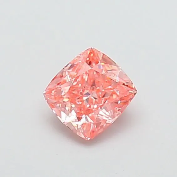 0.86ct CUSHION Fancy Vivid Pink VS2 Coloured Lab diamond