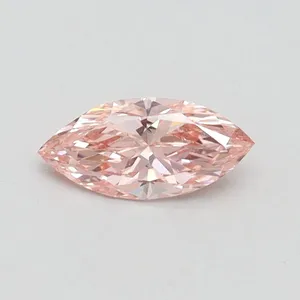 0.41ct MARQUISE Fancy Intense Pink VS1 Coloured Lab diamond
