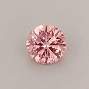 0.31ct ROUND Fancy Vivid Pink VVS2 Coloured Lab diamond