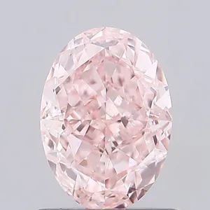 1ct OVAL Fancy Intense Pink VS1 Coloured Lab diamond