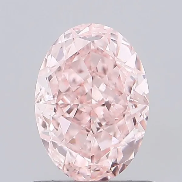 1ct OVAL Fancy Intense Pink VS1 Coloured Lab diamond