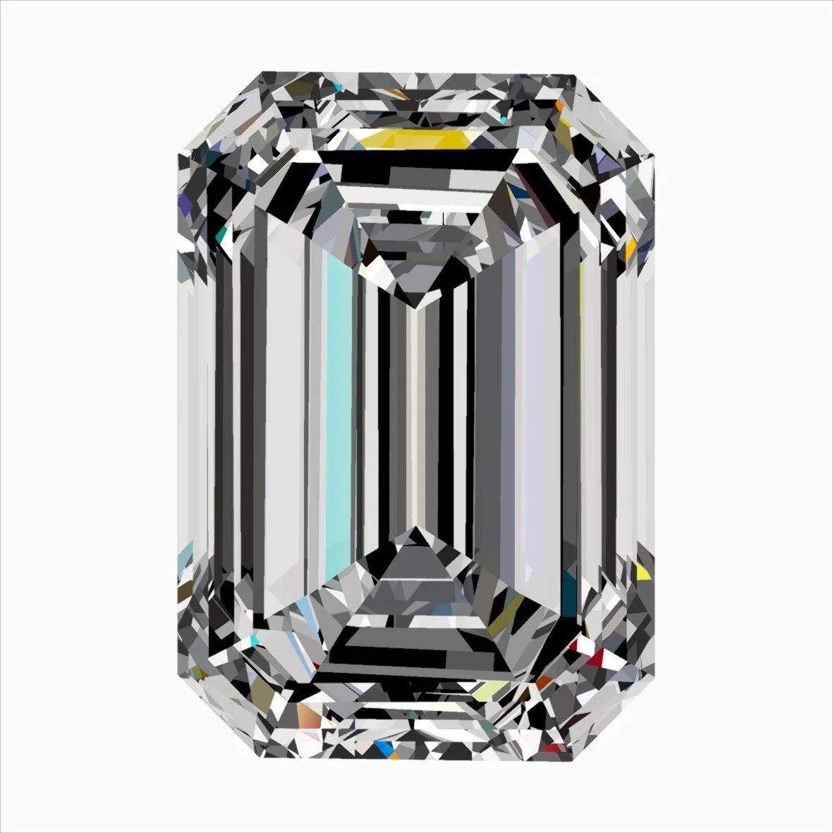 0.30ct EMERALD F VVS2 Natural diamond