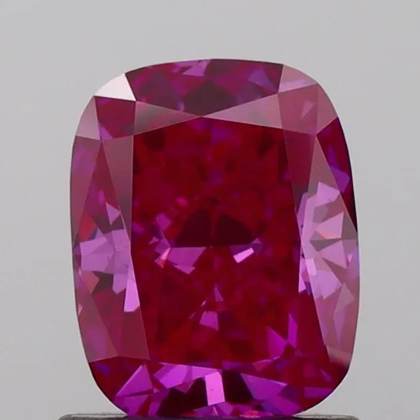 0.97ct CUSHION Fancy Deep Pink VS1 Coloured Lab diamond