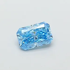 1.02ct RADIANT Fancy Vivid Blue VS2 Coloured Lab diamond