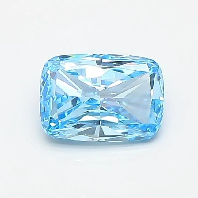 0.70ct CUSHION Fancy Vivid Blue VS1 Coloured Lab diamond