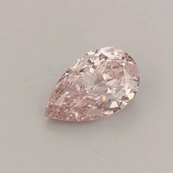 0.36ct PEAR Fancy Intense Pink VVS2 Coloured Lab diamond