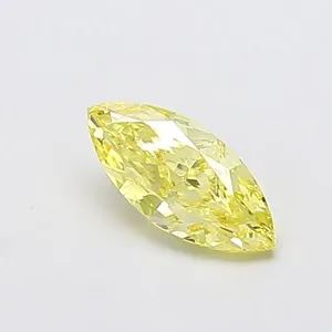 0.87ct MARQUISE Fancy Intense Yellow VS1 Coloured Lab diamond