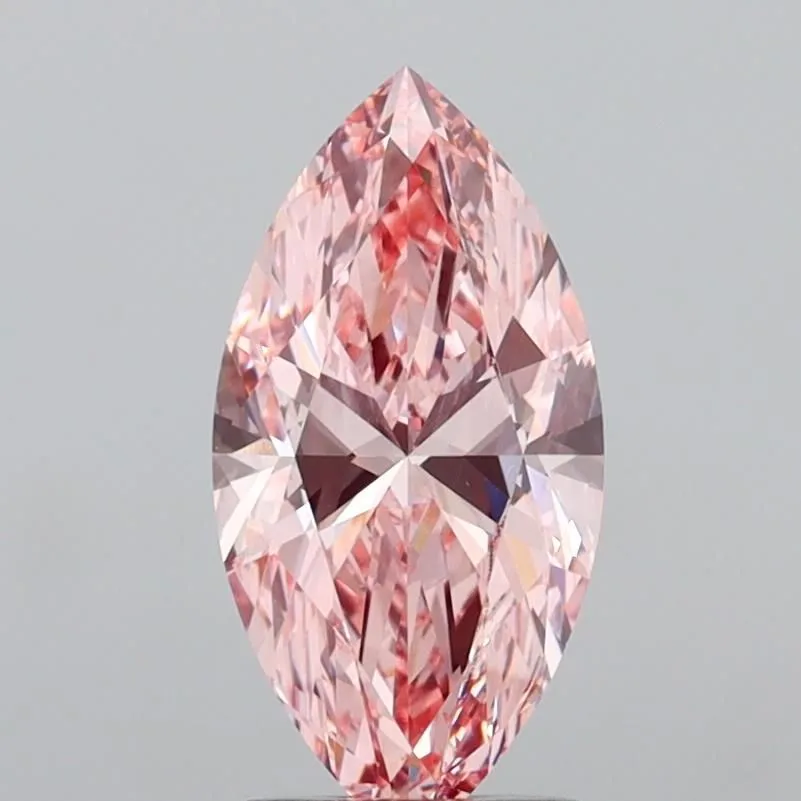 2.50ct MARQUISE Fancy Vivid Pink VS1 Coloured Lab diamond