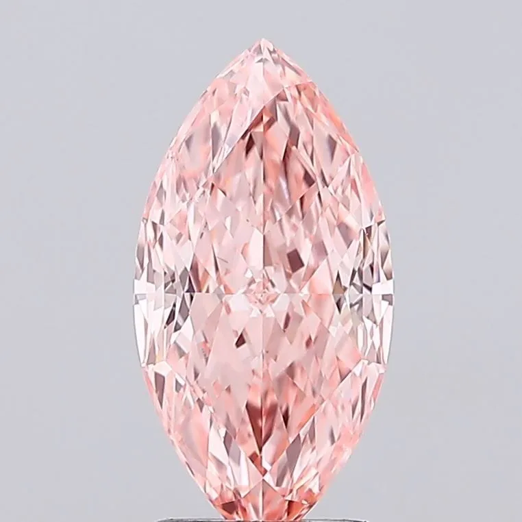2.05ct MARQUISE Fancy Vivid Pink VS1 Coloured Lab diamond