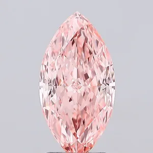 2.05ct MARQUISE Fancy Vivid Pink VS1 Coloured Lab diamond