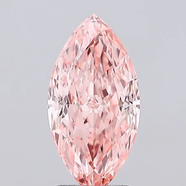 2.05ct MARQUISE Fancy Vivid Pink VS1 Coloured Lab diamond