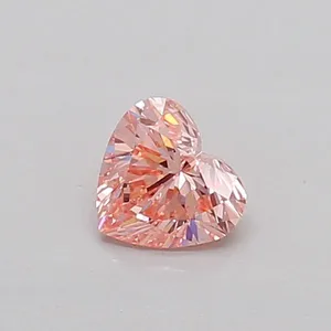 0.31ct HEART Fancy Vivid Pink SI1 Coloured Lab diamond