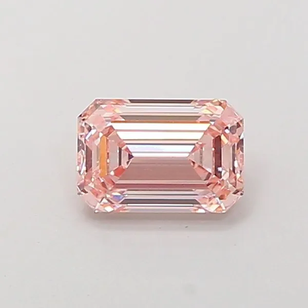 1.5ct EMERALD Fancy Intense Pink VVS2 Coloured Lab diamond