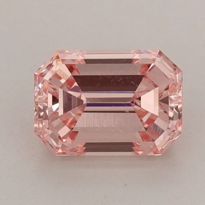 1.20ct EMERALD Fancy Vivid Pink VS2 Coloured Lab diamond
