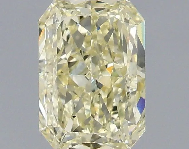 1.09ct RADIANT Fancy Light Yellow VS2 Coloured Lab diamond
