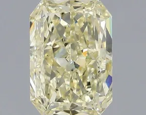1.09ct RADIANT Fancy Light Yellow VS2 Coloured Lab diamond
