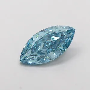 2.01ct MARQUISE Fancy Vivid Greenish Blue VS1 Coloured Lab diamond