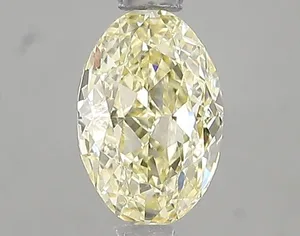 1.03ct OVAL Fancy Light Yellow VVS2 Coloured Lab diamond