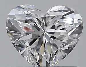 0.66ct HEART D VS2 Natural diamond