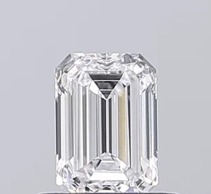 0.6ct EMERALD D VVS2 Lab diamond