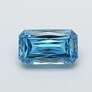1.09ct RADIANT Fancy Vivid Blue VS1 Coloured Lab diamond