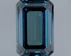1.04ct EMERALD Fancy Deep Greenish Blue VS1 Coloured Lab diamond