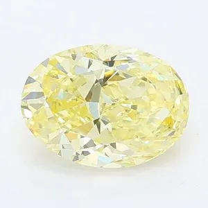 0.93ct OVAL Fancy Yellow VS1 Coloured Lab diamond